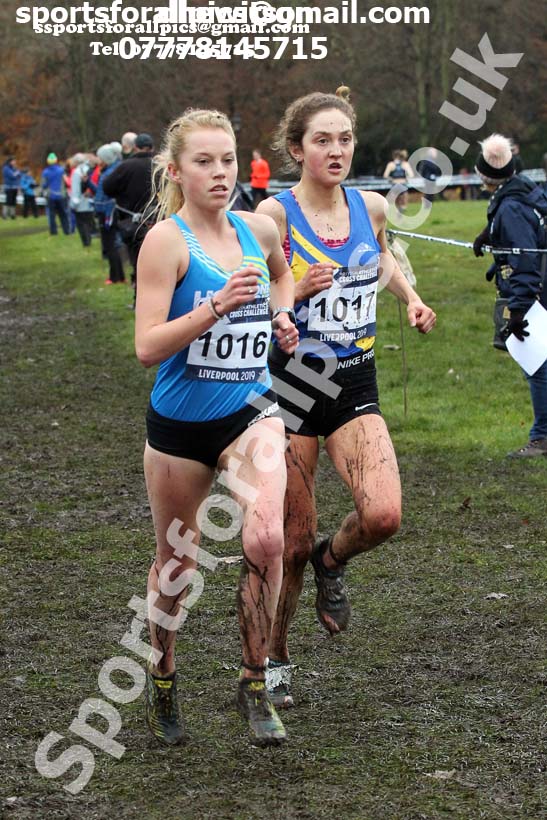 Senior and under-23 women, 2019 European Cross Country Trials and British Cross Challenge, Sefton Park, Liverpool.  Photo: David T. Hewitson/Sports for All Pics